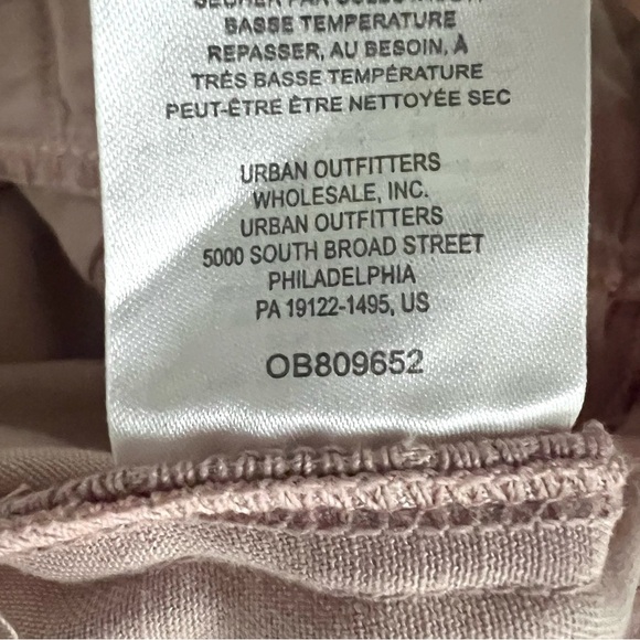 Anthropologie Blythe Wide Leg Paperbag Pants in Blush Pink Casual Size 10 Preppy - Picture 9 of 12